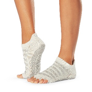 ToeSox Grip H/T Low Rise White Sand